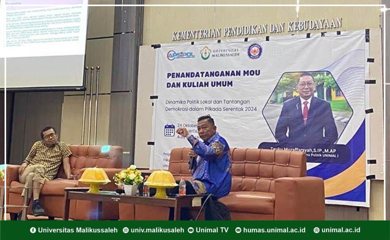 Kaprodi Ilmu Politik Unimal Isi Kuliah Umum di Kampus UHO Sulawesi Tenggara 